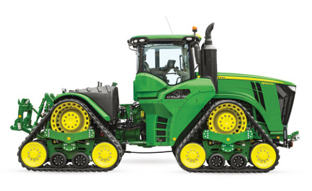 Les tracteurs à quatre chenilles de la série 9RX procurent d’excellentes performances en toutes conditions