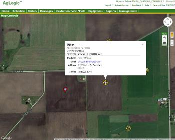 Quickly identify sensitive crop locations in relation to application areas