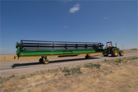 600D integral transport system pulled by tractor