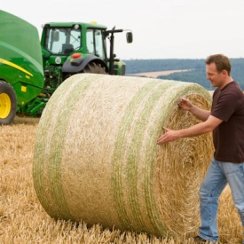 Bales wrapped with CoverEdge net