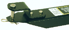 Spring-pin tractor hitch