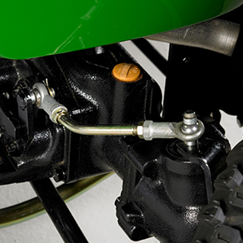 Control arm increases front-wheel speed in turns