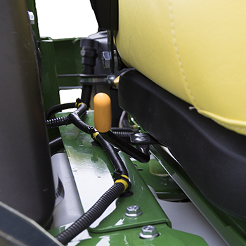 Seat slide fore/aft adjustment lever