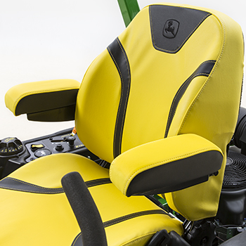 Z740R seat shown with padded armrest attachment