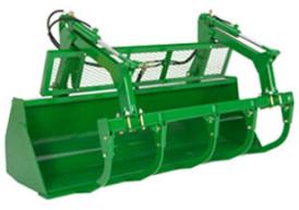 Heavy-duty bucket (shown with grapple)