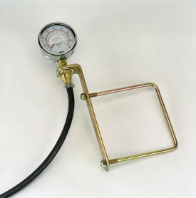 Pressure gauge for liquid fertilizer system