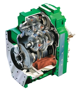 Automatic Transmission Cutaway on Automatic Powershift Transmission