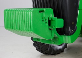 8R Series Tractor with front suitcase weights