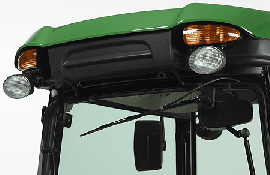 Adjustable rear work lights 