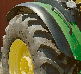 Rear fender extension on 5020 Series Tractor