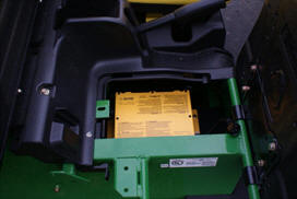 On-board battery charger (detail)