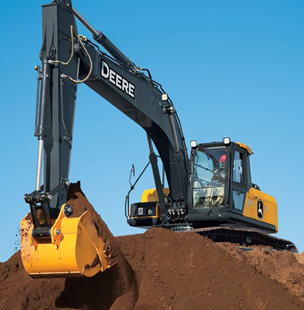 Excavator in truck loading application