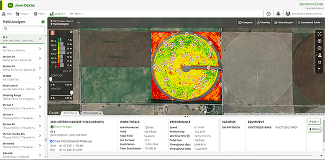 Field Analyzer with HID, Cotton Pro data