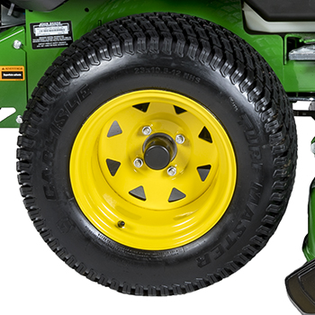 58.4 cm (23 in.) diameter rear tire (E and M Series)