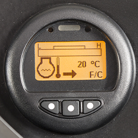 Bildschirm für Motorkühlmitteltemperatur
