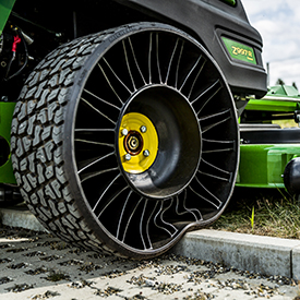 Flat-free rear tire on ZTrak™ Mower