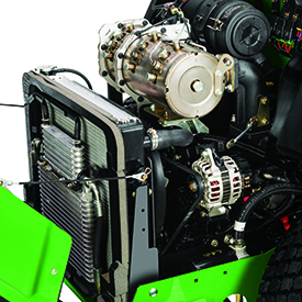 Stage V compliant 3-cylinder diesel engine with diesel particulatel filter (DPF)