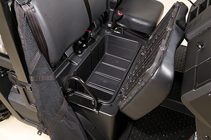 Under seat storage (shown on XUV835M)