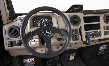 Instrument display, shift lever, and switches (shown on XUV865R)