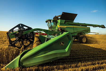 X Series Combine with 50-ft (15.2-m) Hinged Draper
