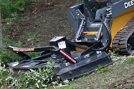 RS72 Extreme-Duty Rotary Cutter clearing brush