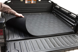 Bed mat protects the steel floor from dents