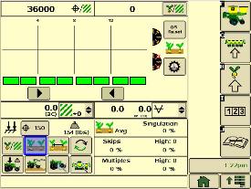 Página de funcionamiento de la sembradora, separación de semillas SeedStar XP