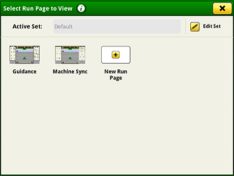 Layout Manager selection page