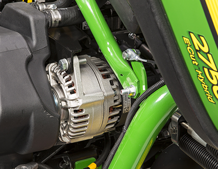 56-V alternator on 2750 E-Cut Hybrid Triplex Mower