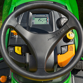 Dash (X590 Tractor shown with switch on to show display)