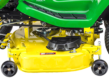 Accel Deep 48A Mower Deck (shown on X300 Series Tractor)