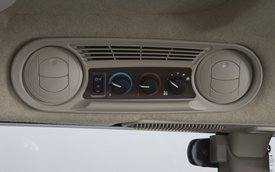 Easy-to-reach side heater and air-conditioning controls