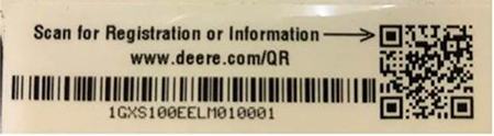 Exemple d’étiquette de numéro d’identification du produit (NIP) avec code QR
