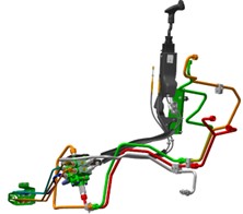 Trousse de distributeur auxiliaire (SCV) mécanique en position médiane BSJ10330 illustrée