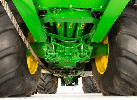Tracteur 9R 640 équipé de la suspension HydraCushion™