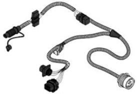 Dedicated harness linking baler ISOBUS plug into display