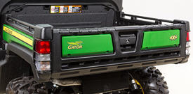 Cargo box shown with optional light protectors
