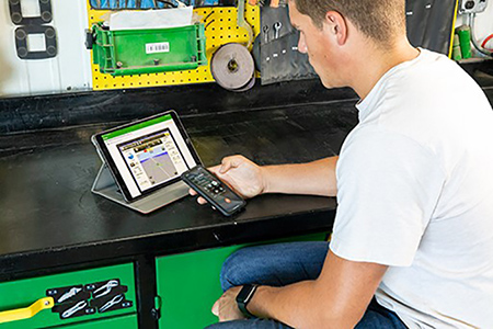 John Deere Operations Center is available on PC, Apple iOS, and Android mobile apps