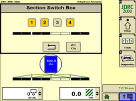 On-screen switch box