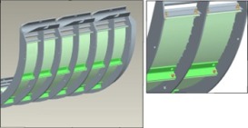 Concave cover plates for round-bar concaves only