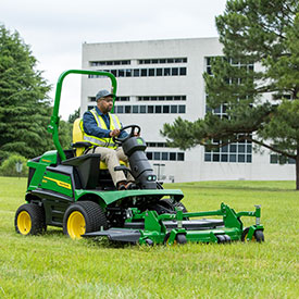 1570 TerrainCut Front Mower mowing grass