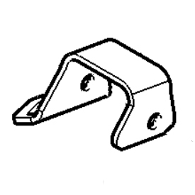 Right-hand front tie-down bracket illustration