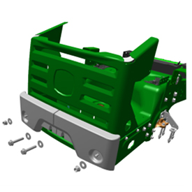 Illustration of ZTrak™ mower rear bumper