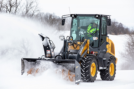 Loader with Snow Blower