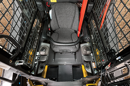 The updated G-Series cab complete with a lap bar