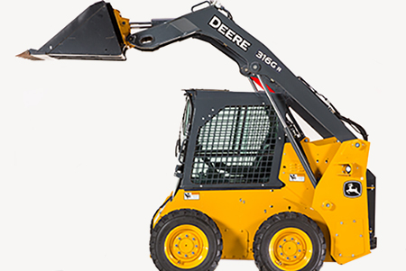 316GR skid steer with radial lift
