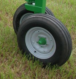 Offset wheels are perfect for uneven terrain
