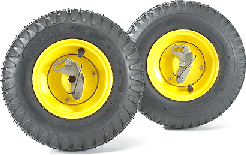 Transport wheels with parking stand