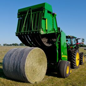 B-Wrap protects bales from rain, snow, and ground moisture
