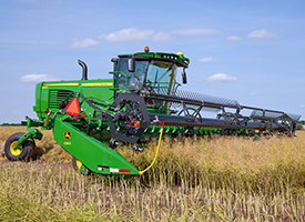 W235 Windrower with 500D Platform